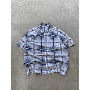 Vintage Southpole All Over Print Mens XXL Shirt Graphic Button Up Hip Hop Y2K Wh